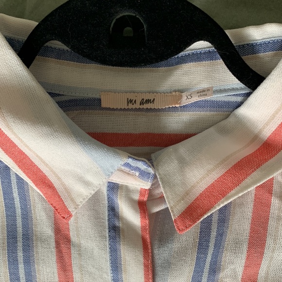 XS Striped Button up Shirt - Picture 4 of 8